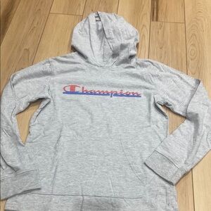 Champion Gray Long Sleeve Hoodie Tee
